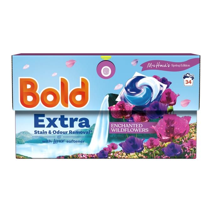 Bold Mrs Hinch's Spring Edition Extra Pods Washing Liquid Capsules 34W - Enchanted Wildflowers image