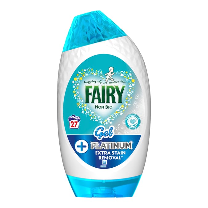 Fairy Non Bio Platinum Liquid Gel 27 Washes 891ml image
