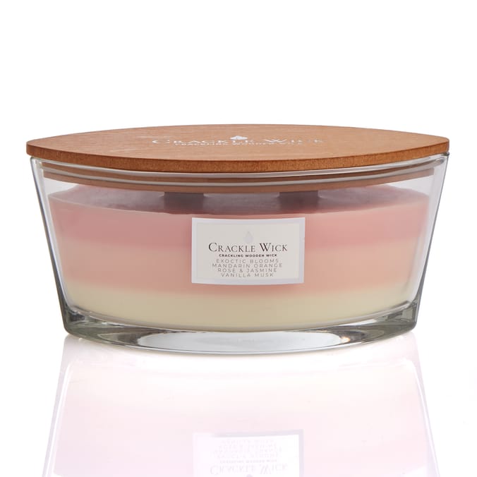 Crackle Wick Crackling Wooden Wick Candle 606g - Exotic Blooms image