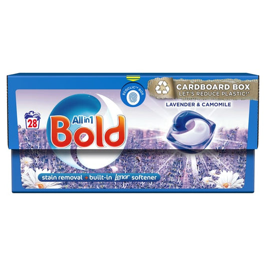 Bold All-in-1 Pods Washing Liquid Capsules Lavender & Camomile 28 Washes image