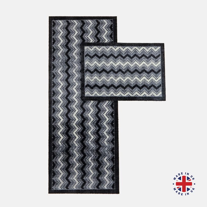 Aztec Charcoal Runner 50x120 image