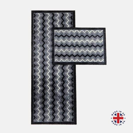 Aztec Charcoal Runner 50x120 image